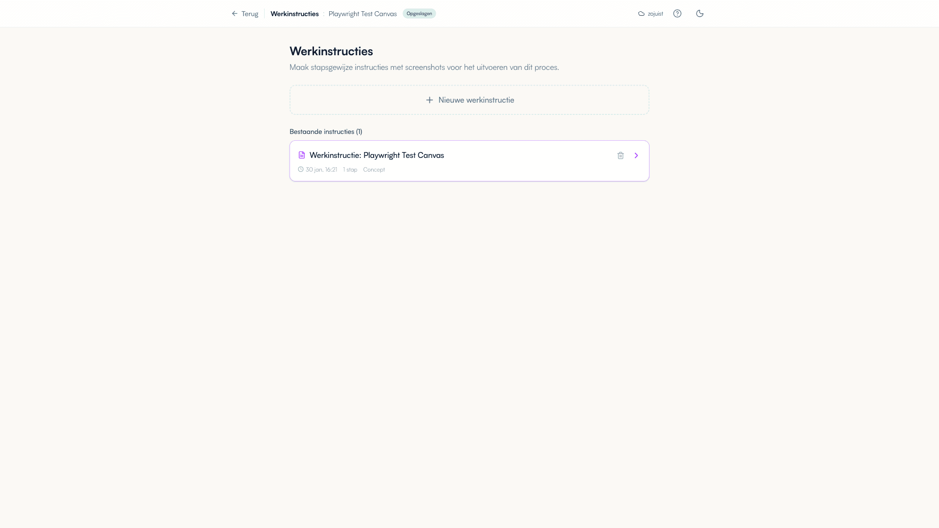 Werkinstructie editor